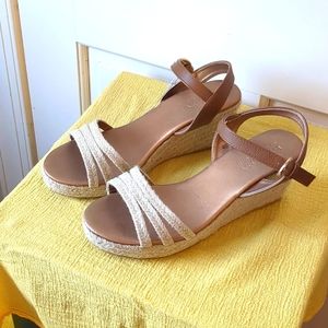 Lascana Woven Wedge Sandals